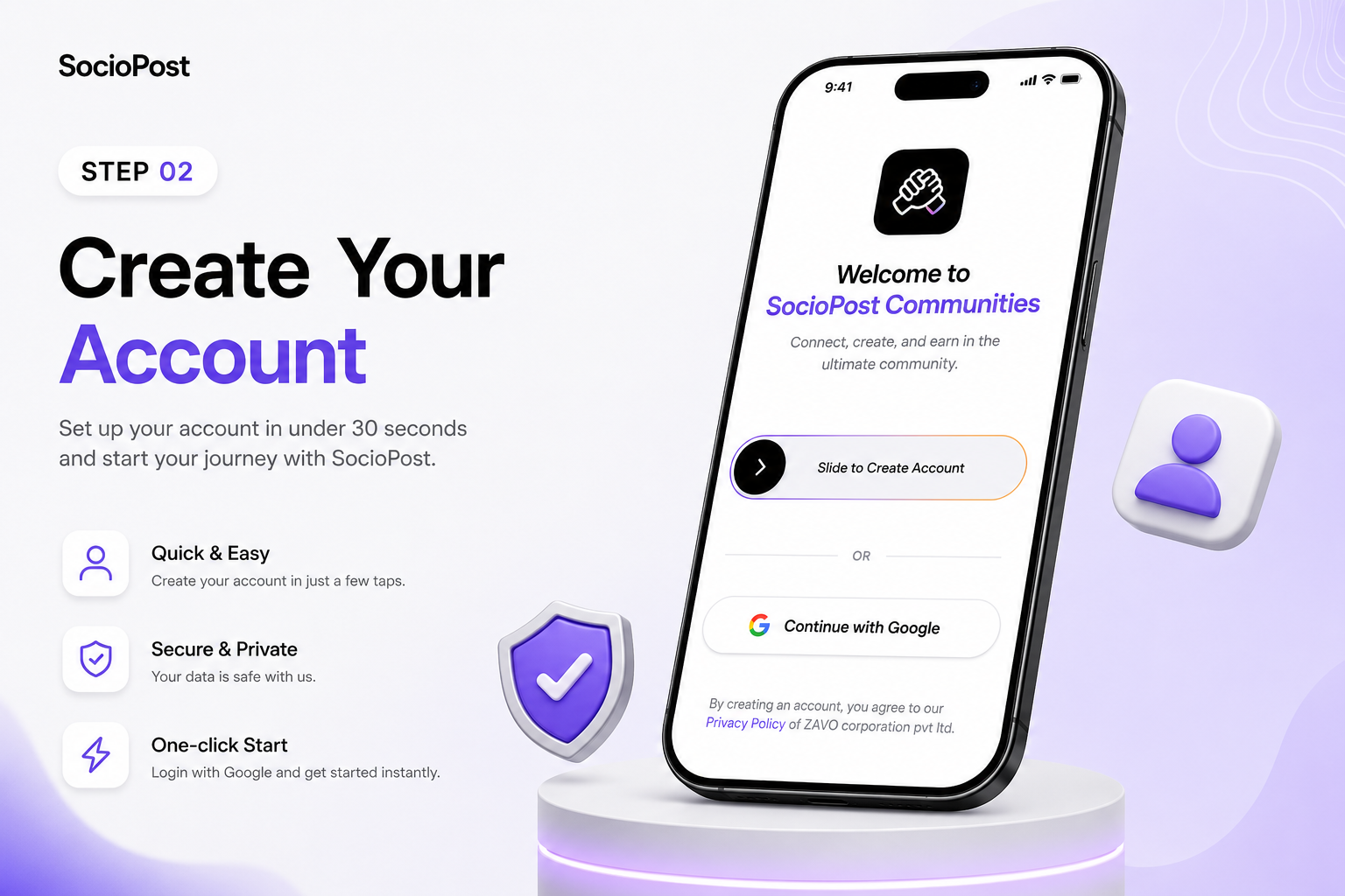 Create your SocioPost account